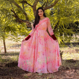 Beautiful Organza Full Length Gown