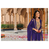 HASRAT Dhoti Style Chinon Embroidery sets