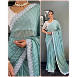 PRESENT NEW LAUNCHING LINNING  PATTERN LOOK SAREE