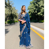 MANALI Party Wear Soft Rangoli Silk  Saree