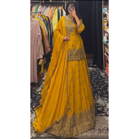 ZD-10005 New Designer Partywear Lehenga Set