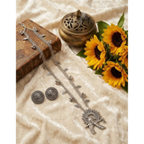 Oxidised Locket Chain Jewelry Sets