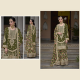 Multicolor FLORAL Gharara Set