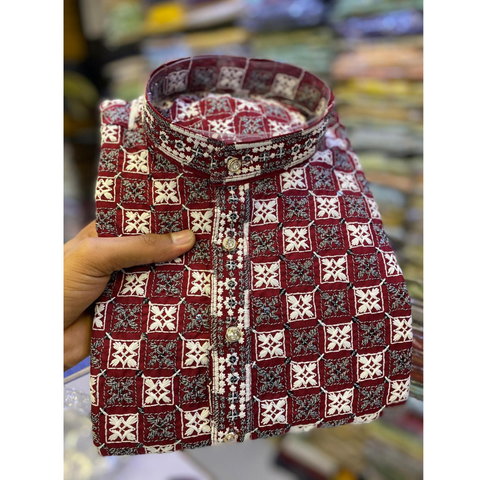 Mens EMBROIDERY FESTIVE Kurta Sets