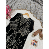 LC-1389 NEWLY LAUNCHED KURTI-PANT SET IN BEAUTIFUL VELVET