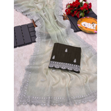 NEW DESIGNER HEAVY EMBROIDERY WORK SEREE