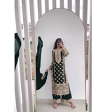 Punjabi Style Salwar Kameez Palazzo Set