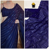 SF Fashion-COD-SF-540 Beautiful Designer Party Wear  Saree