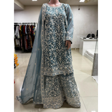 Beautiful PASTEL COLORS Handwork Sharara suits