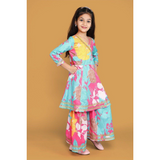 New Launcing Kids Floral Print Anarkali-Style Suit