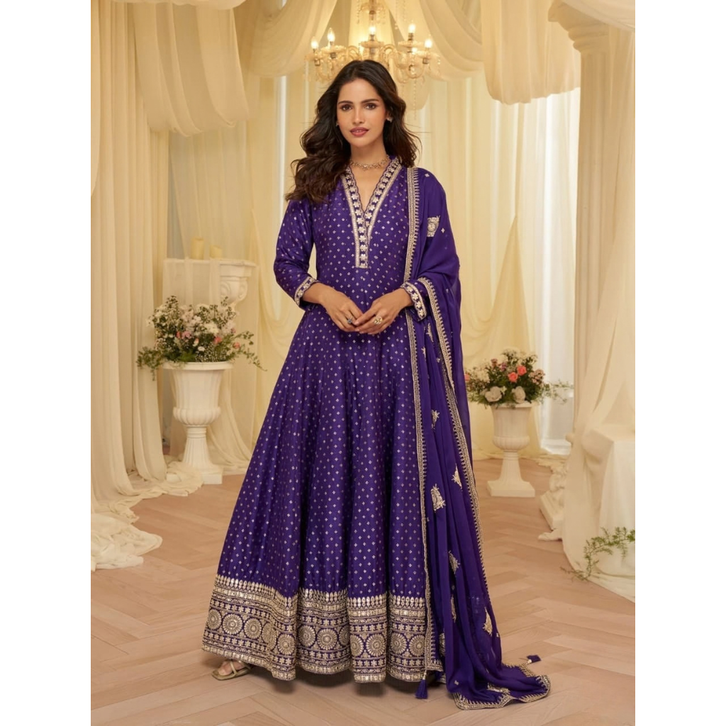 SAYURI  10230 AARADHANA Designer FULL LENGTH GOWN