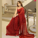 Beautiful designer sequence saree
