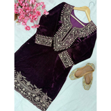 LC-1328 LAUNCHING NEW DESIGNER VELVET SUIT