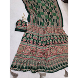 SF- 1117 Semi Gajji Ajrakh Print with Mirror