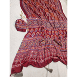 SF- 1117 Semi Gajji Ajrakh Print with Mirror