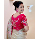 Designer Meera Jimmy Choo Sarees UNSTITCHED Blouse