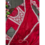 HB-201 Hirva Beauty Embroidery Coding Work Ready to wear Saree