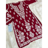 RAYON HEAVY Chikankari work sets