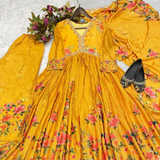 FLORAL PRINT Kurti Set