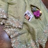 PASTEL Khadi Silk Net Saree
