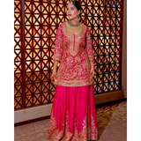 ZD- 10095 New Designer Party Top Sharara & Dupatta Set