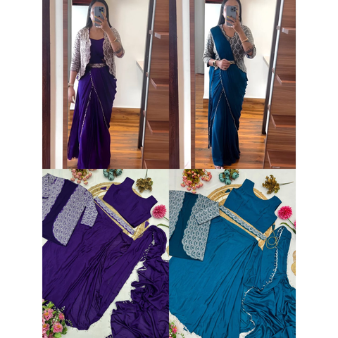 HV-9246 Super Hit Ready To Wear Saree With Jacket Saree Design Launch