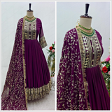 Heavy sequence Dupatta Designer Party Wear