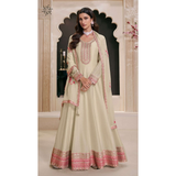 VN- 7305 Moonga Silk with Zari Embroidery Work PLUS SIZES