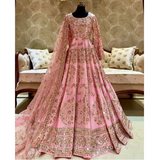 New Collection Heavy Embroidered Chinon Silk Gown