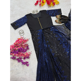 New Trending Zip Nd Go ONE-MINUTE READY Sequence Saree