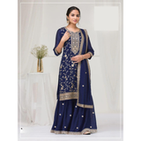 Heavy Embroidery Work Sharara Suit