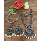 Oxidised stone Jewelry Sets