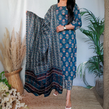 COTTON PLUS SIZE JAIPURI Kurti Wear Set