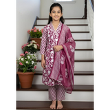 Floral Muslin KURTI SETS