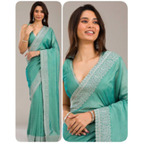 PURE SOFT  RANGOLI PRE-STITCHED SAREES