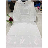 Cotton Voil Chikankari Kurti