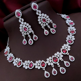 AD Necklace Set with Earrings