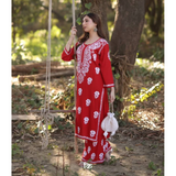 BE-145 DESIGNER WEAR KURTA PLAZZO PAIR