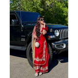 Trending Jimmy Choo With Heavy Embroidery Palazzo Sets