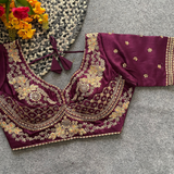SABYASACHI NECK BRIDAL BLOUSE
