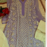 Chikankari Georgette Gotta kurti sharara sets.