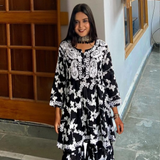 Chikankari Floral Printed Gharara Sets