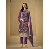 Designer Collection in Pure Chinon with Heavy Embroidery Sets