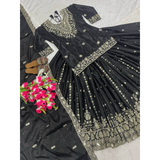 ND(5050) Heavy chinnon silk Top Lehenga Set