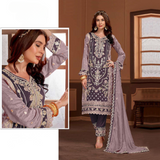 MARIA-A Present Heavy PV Vichitra With Embroidery Codding Sequence Work party wear