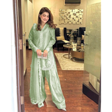 HK-1703 New Designer Collection In Roman Silk Top-Farshi Salwar