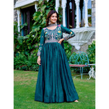 New Festival Long Gown & Duptta