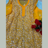 Plus Size Heavy Embroidery Chikankari Kurtis Size 48-50-52