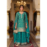 Falak Premium Heavy Embroidered Sharara Sets