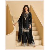 SAYURI DESIGNER PAKISTANI STYLE CATLOG- REYNA-0035 PLAZO SUITS